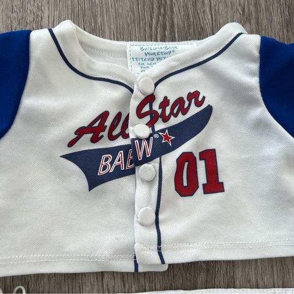 Build A Bear Workshop All Star BABW Baseball Outfit - Picture 2 of 5